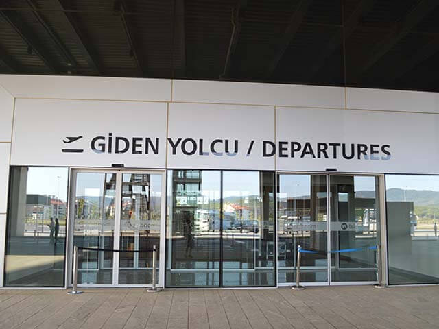 Flughafen Bodrum Abflug